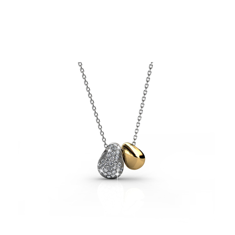 Destiny Jewellery Crystal From Swarovski Lucky Bean Pendant & Necklace