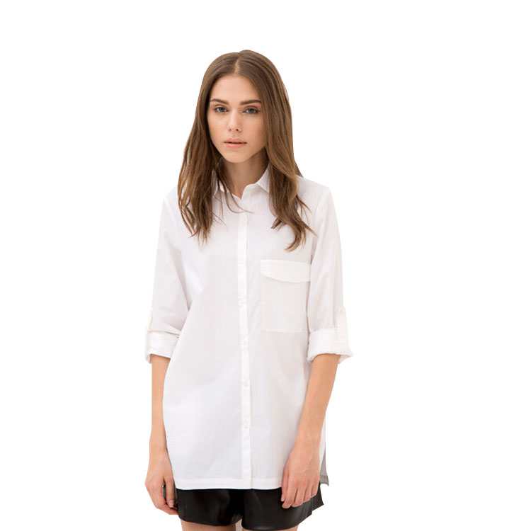 Spring Long Sleeve Cotton Women Shirt