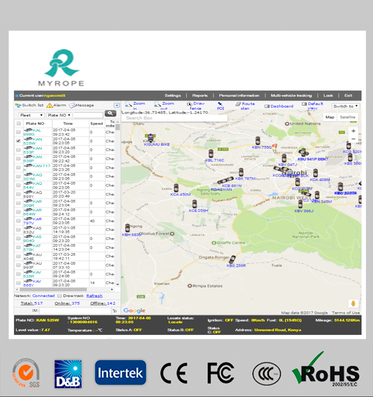 Free Platform &APP Tracking GPS Vehicle Tracker