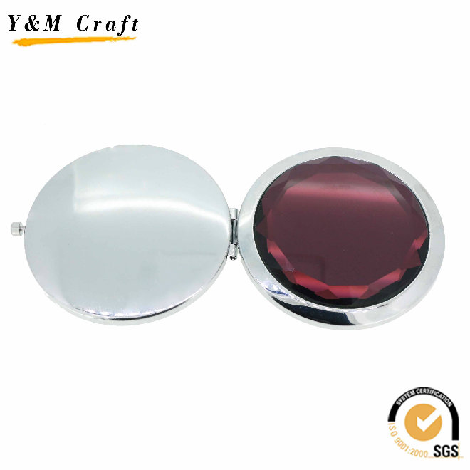 Customized Zinc Alloy Round Makeup/Cosmetic/Pocket Mirror for Souvenir Gift