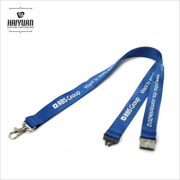 Customized Flat Polyester Lanyard with Own Design