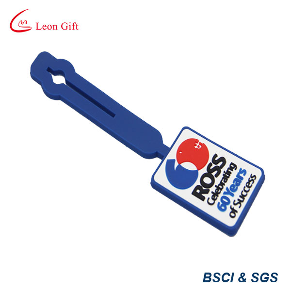 Embossed Soft PVC Rubber Bag Tag