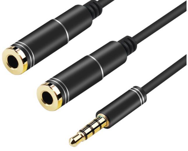 AV Cable, 3.5mm Stereo Plug to 2 Jack Plug Cable