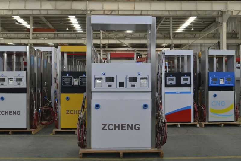 Zcheng Gas Station CNG Dispenser Two Hose