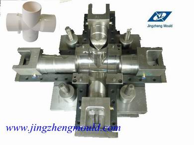 PVC 90 Degree Cross Fitting Mould for Drainage Water (JZ-P-C-03-006-C)