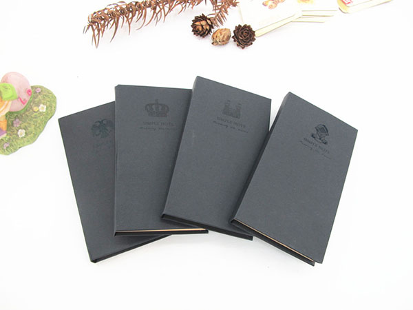 Promotional Custom A48k Hardcover Black Notebook (XLJ48112-K01)