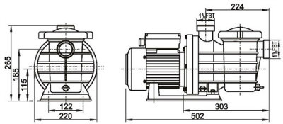 Electric Swimming Pool Jet Water Pumps