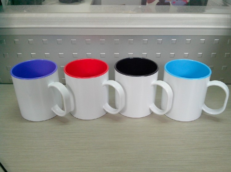 Sublimation Plastic Mug, Two Tone Sublimation Plastic Mug