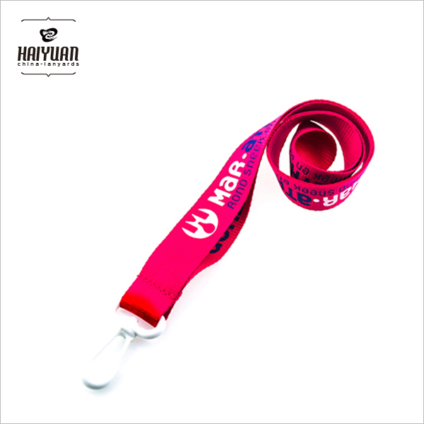 Customized Silk Screen Printed Lanyard with White Clip