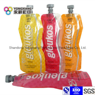 Stand up Shaped Plastic Packaging Bag with Spout