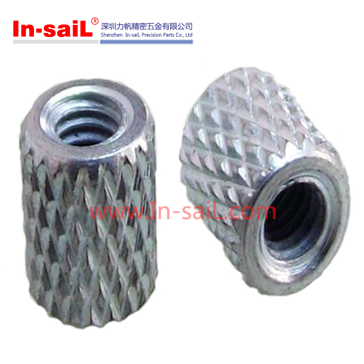 Knurled Threaded Insert Aluminum Nuts