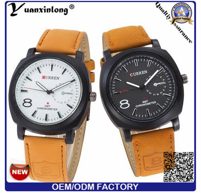 Yxl-691 New Curren 8139 Quartz Business Men's Watches Fashion Military Army Vogue Wrist Watch. High Quality Man Vogue Watch