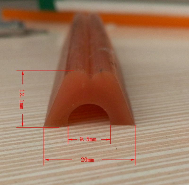 Various Shapes Heat Resistant Extrusion Silicone Rubber Strips