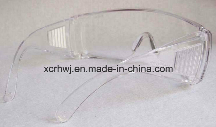 Clear Lens with Yellow Frame Safety Goggles, Protective Eyewear, Safety Eye Glasses, Ce En166 Safety Glasses, PC Lens Safety Goggles Supplier