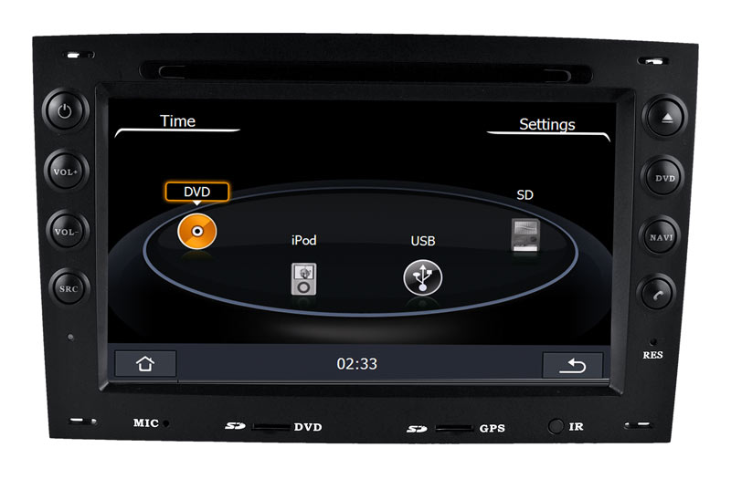 Car Multimedia for Renault Megane (HL-8741GB) with Auto DVD GPS iPod