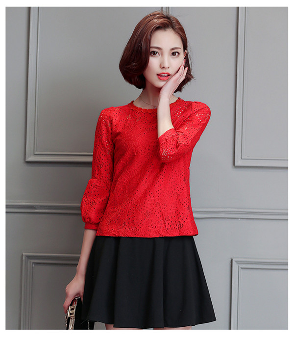 Elegant Summer Fashion Ladies' Lace Blouse