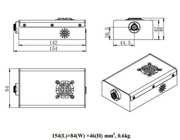 Dimensions of mode locked laser