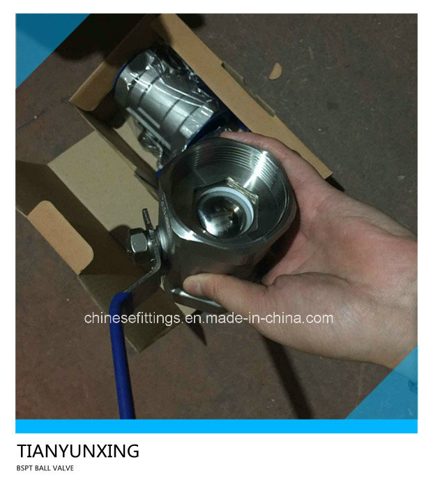 Hand Lever Threaded (BSPT) Stainless Steel 2PC Ball Valve