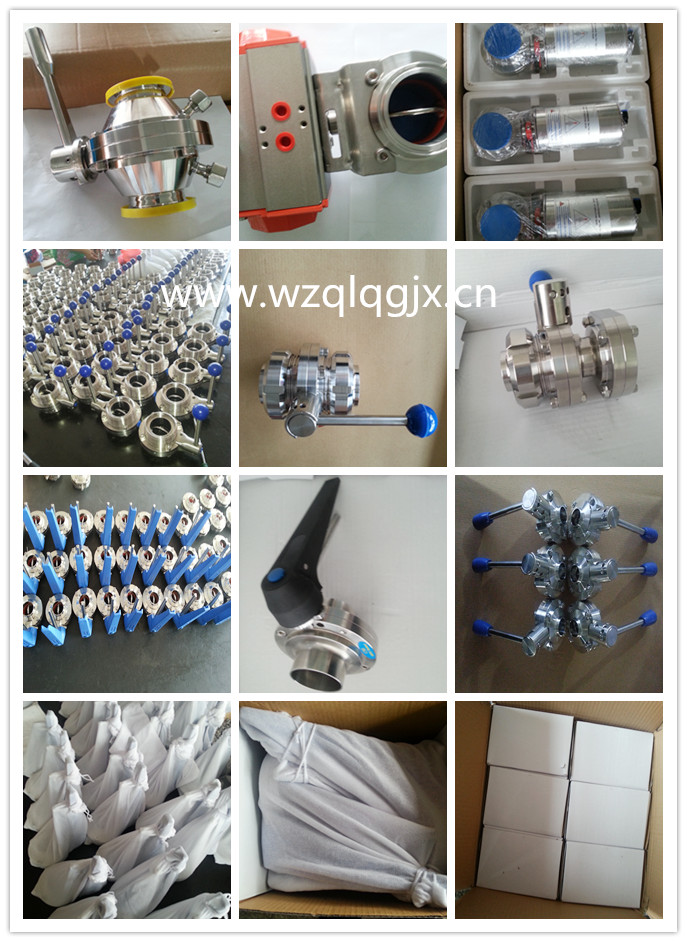 High Quality, Clamped Stainless Steel DIN Sanitary Butterfly Valve
