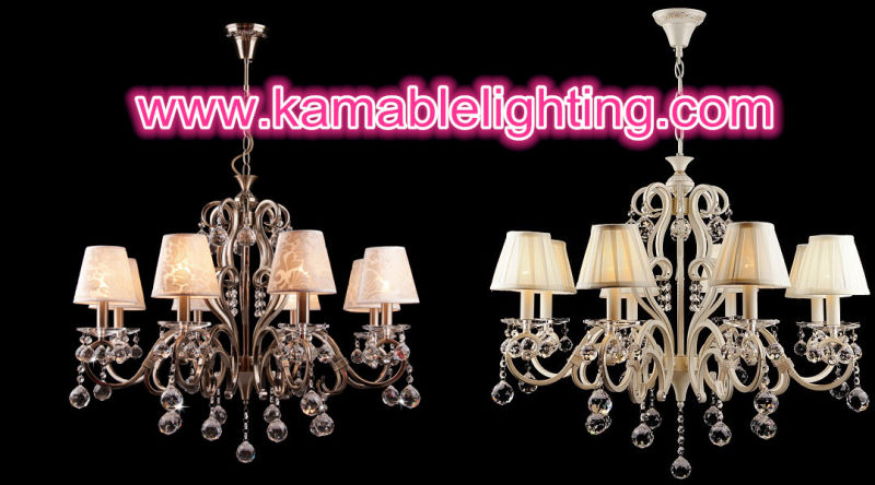 Hotel Crystal Chandelier Decorative Light (CL 5463/8 YW+WT)