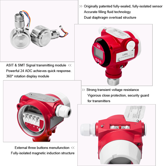 High Overload Ex-Proof 4-20mA Smart Differential Pressure Transmitter