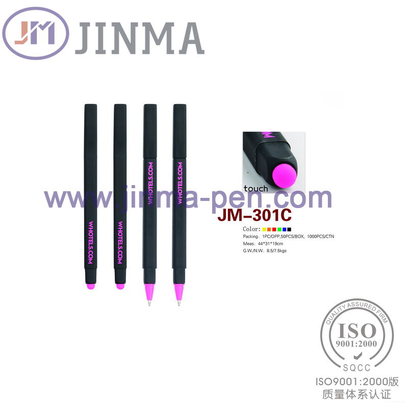 The Promotion Gifts Plastic Bal Pen Jm-301c with One Stylus Touch