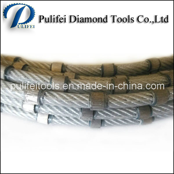 Rubber Spring Plastic Diamond Wire Saw for Granite Marble Block