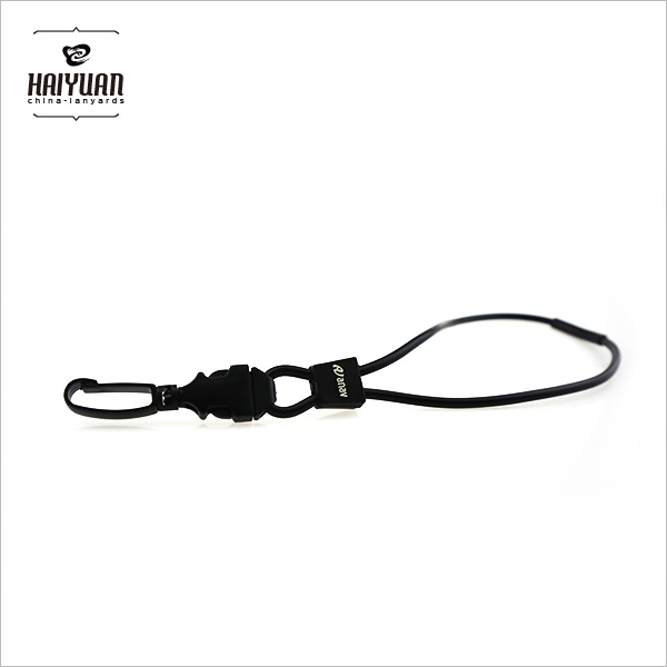 Black PVC Round Cord with Plastic Egg Hook