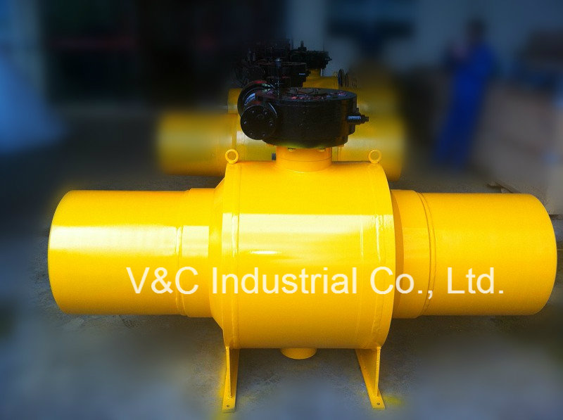 API6d Fully Welded Ball Valve with Fire Safe Design