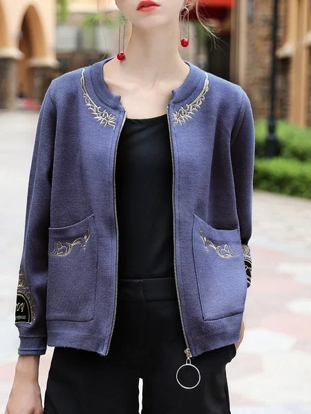 Lady Embroidered Jacket with Small Jacket