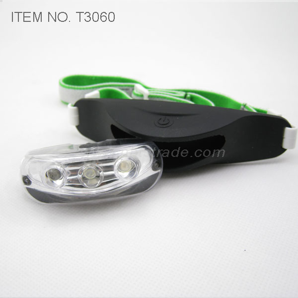 3 LED Silicon Rubber Case Headlight (T3060)