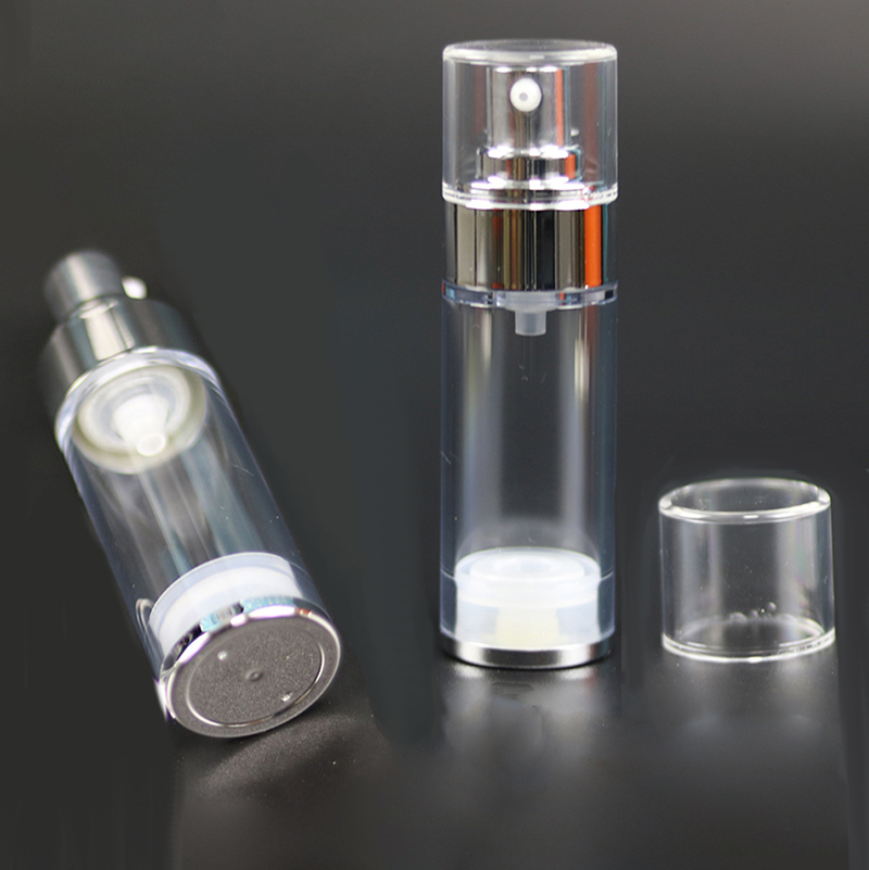 Pearl White Cosmetic Bottle with Airless Pump (NAB37)