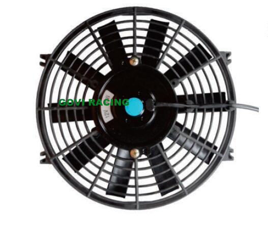 12inch Universal Slim Car Radiators Electric Fan Cooling Fans Black