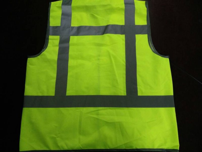 Safety Vest Flu Y Yellow Standard 100%Polyester