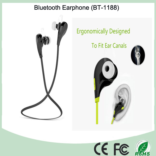 China Factory Price Bluetooth Earphone Sports with Microphone for iPhone (BT-1188)