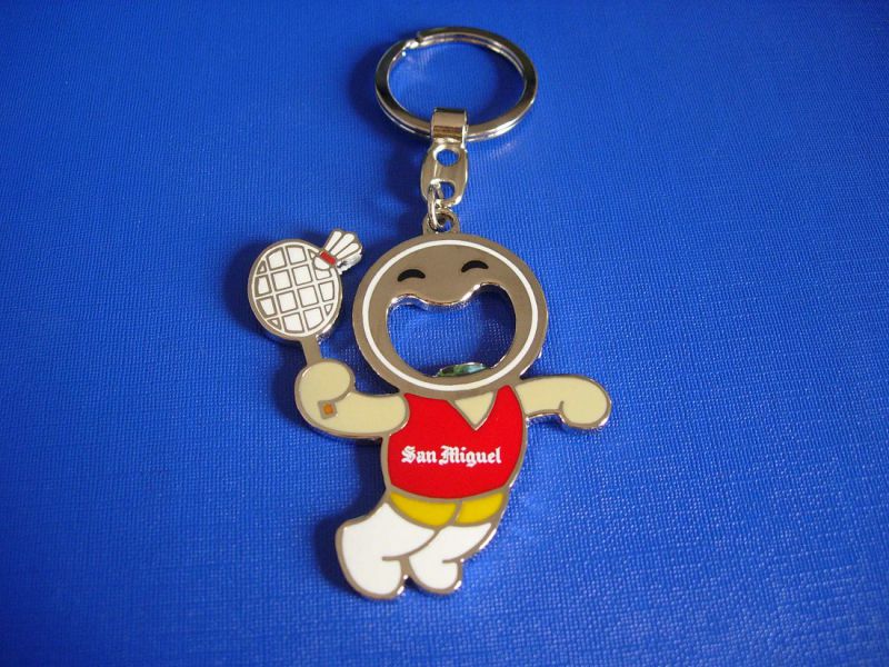 Key Ring Wholesale, Keychain with Bottle Opener (GZHY-KA-138)