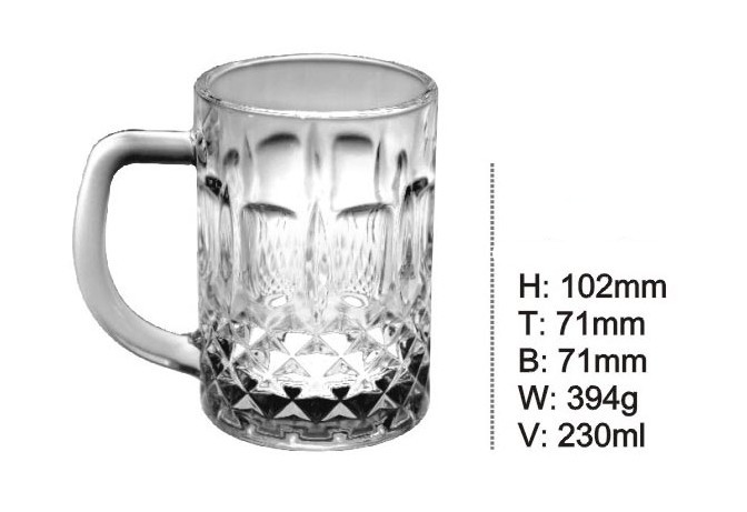 Drinking Glass Beer Mug with High Quality Glass Tumbler Kb-Hn0323