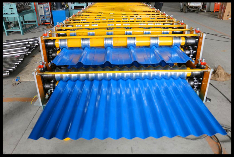 Double Layer Roof Corrugated Sheets Roll Forming Machine