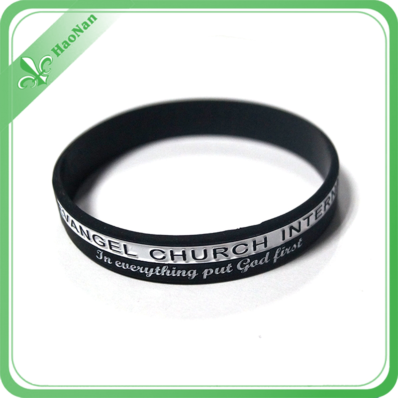 Factory Wholesale Silicon Wristbands with Custom Logo for Promotion Item