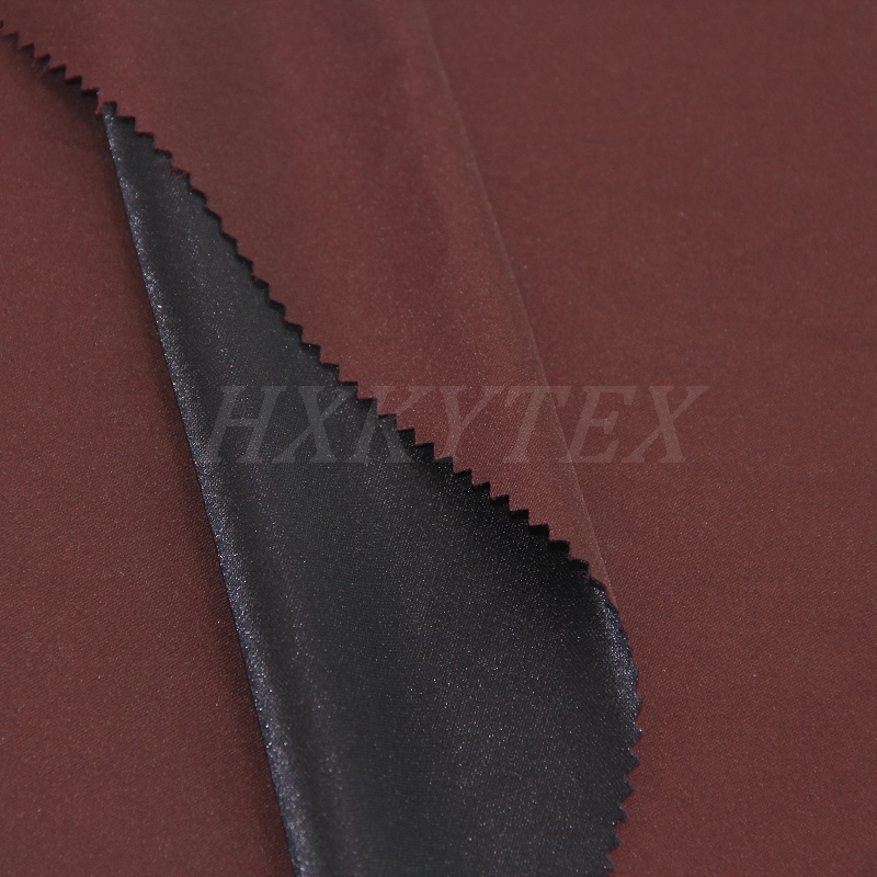 100%Polyetser with Double-Layer Compound Fabric for Trench Coat