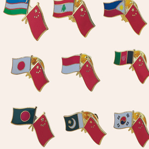 National Flags Badges, Metal Pins (GZHY-LP-030)