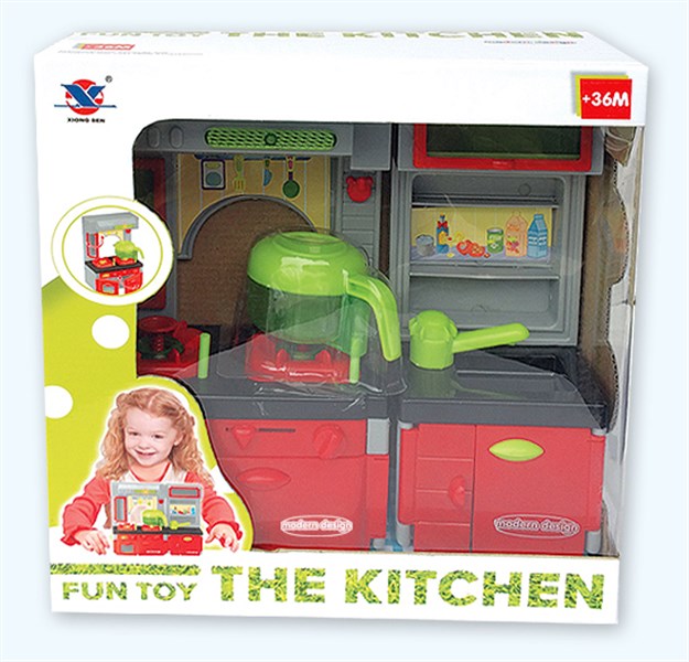 Plastic B/O Kitchen Toy Play Set for Girls (H0009357)