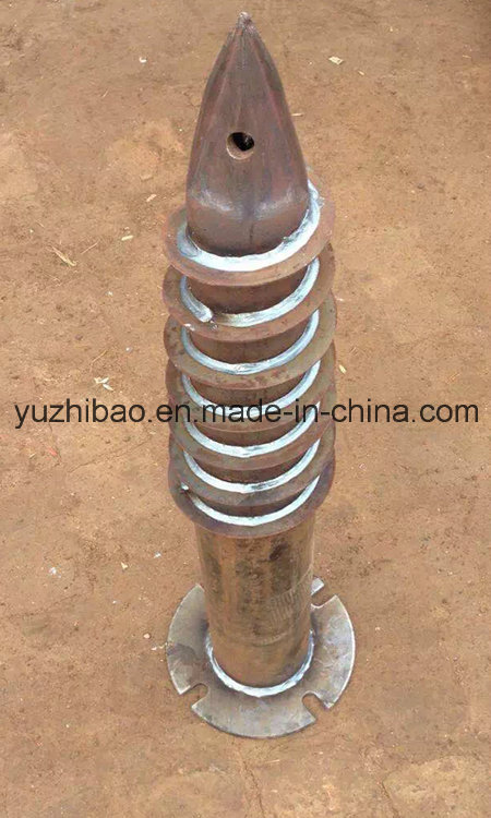 HDG or Powder Coated Steel Ground Screw Anchor for Building,