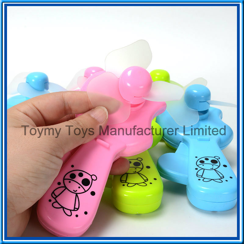 Colorful 6X4X14cm Handheld Fan Toy with 3 Colors