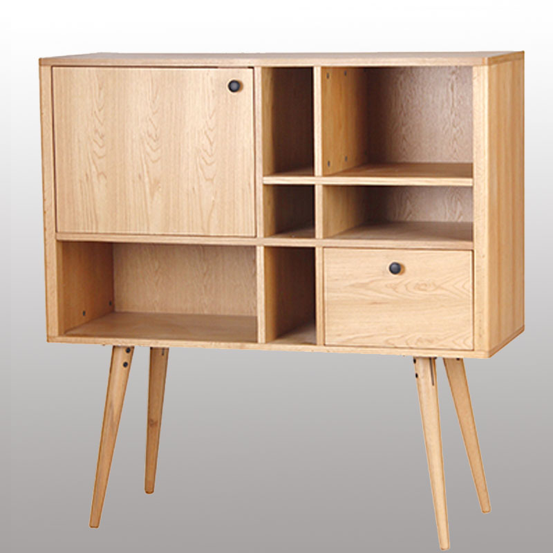 North American Solid Wood Living Room Storage Cabinet