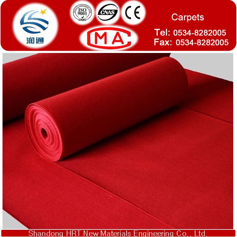 Made to Order Polyester and Polypropylene Plain Exhibition Carpet with Cheap Price