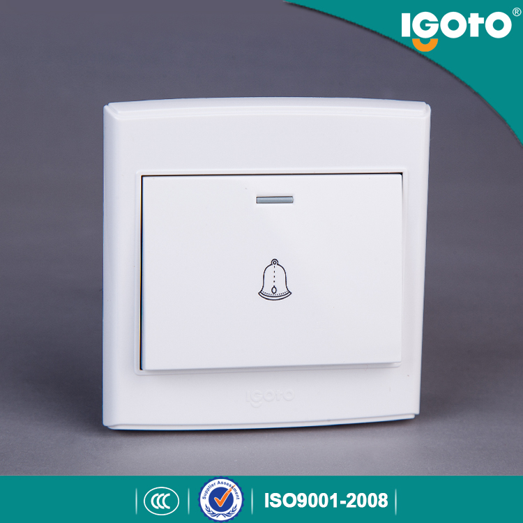 Igoto British Standard D3091 Push Button Electrical Door Bell Wall Switch