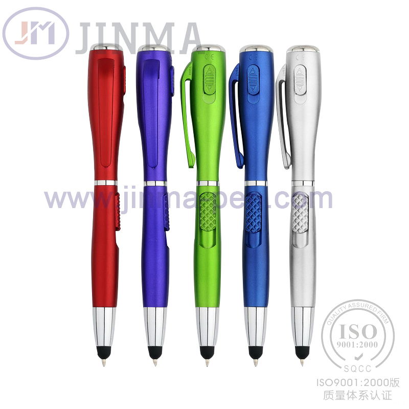 The Multifunctional Promotion Pen Jm-D01s with One LED One Stylus Touch