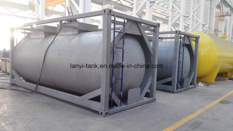 Chinese 23000L 20FT Carbon Steel 4 Bar Pressure Tank Container for Bulk Cement