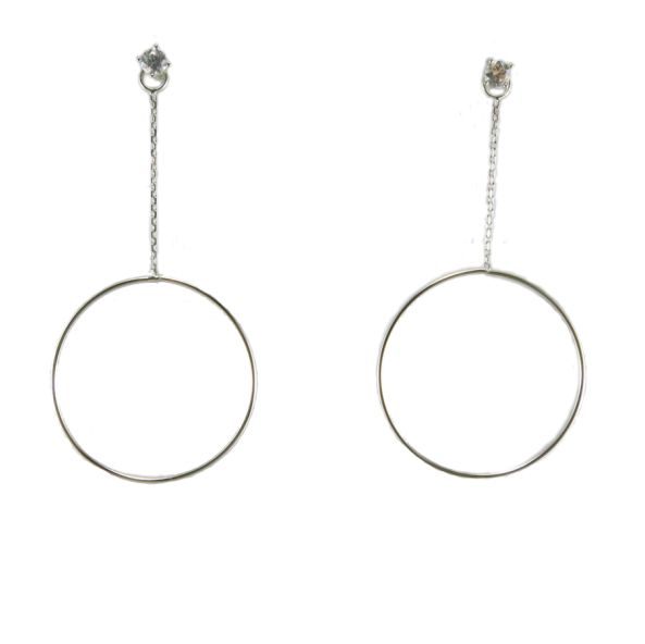 Good Quality and Simple Design Wholesale Earrings Fashion Made of 925 Silver Earring as Gift E6718